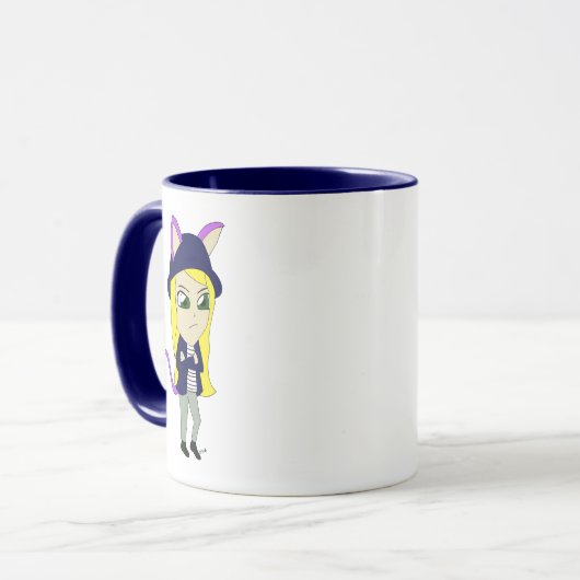 Chibi-Mädchen Tasse (Vorderseite Links)