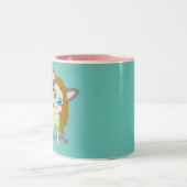 Chibi-Mädchen Zweifarbige Tasse (Mittel)