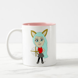 Chibi-Mädchen Zweifarbige Tasse