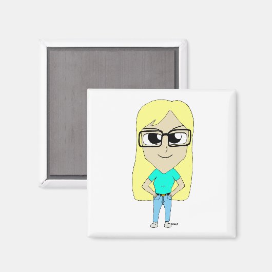 Chibi Magnet (Vorderseite/Rückseite)