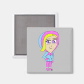 Chibi Magnet (Vorderseite/Rückseite)