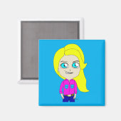 Chibi Magnet (Vorderseite/Rückseite)