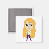 Chibi Magnet (Vorderseite/Rückseite)