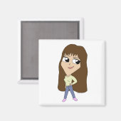 Chibi Magnet (Vorderseite/Rückseite)