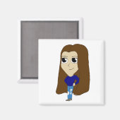 Chibi Magnet (Vorderseite/Rückseite)