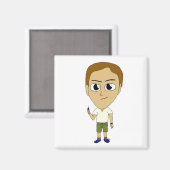 Chibi Magnet (Vorderseite/Rückseite)