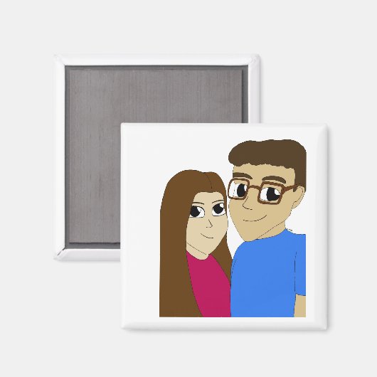 Chibi Magnet (Vorderseite/Rückseite)