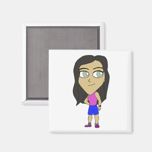 Chibi Magnet (Vorderseite/Rückseite)