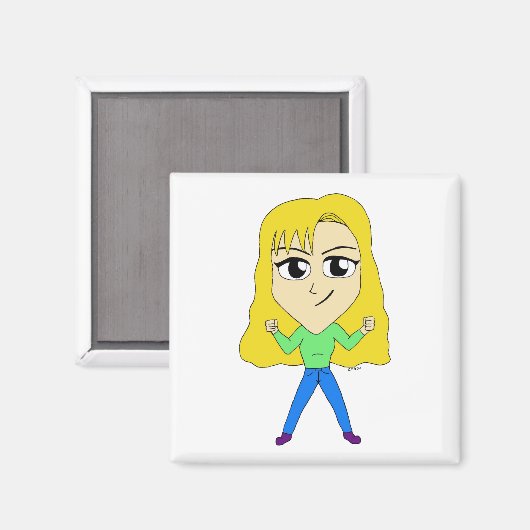 Chibi Magnet (Vorderseite/Rückseite)