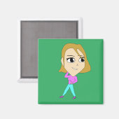 Chibi Magnet (Vorderseite/Rückseite)