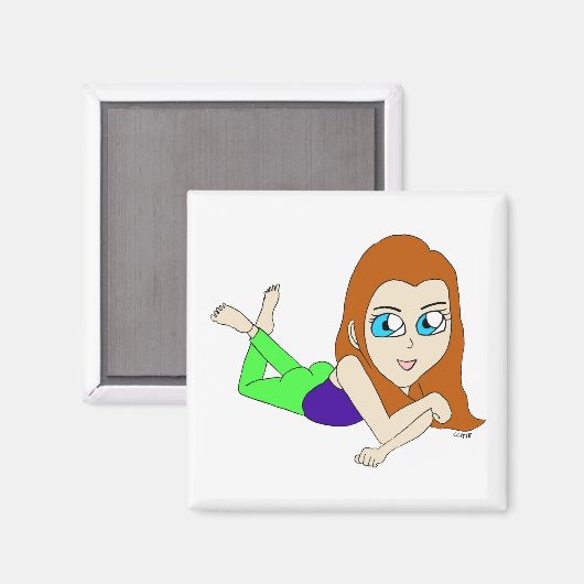 Chibi Magnet (Vorderseite/Rückseite)