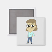 Chibi Magnet (Vorderseite/Rückseite)