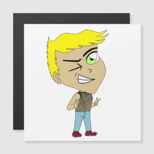 Chibi-Magnet Magnetkarte (Vorne/Hinten)