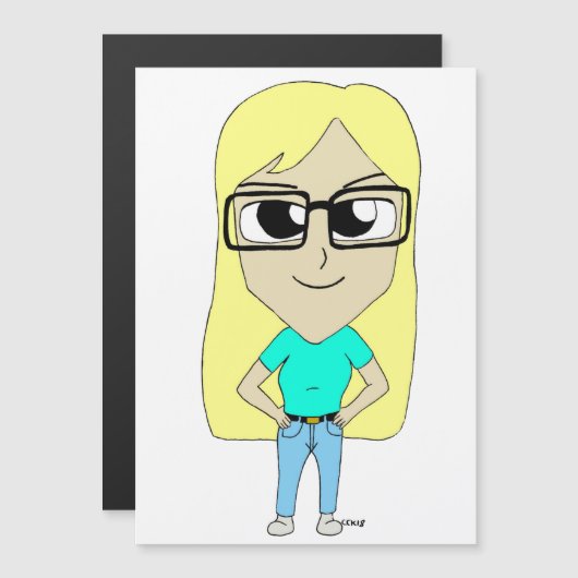 Chibi Magnetkarte (Vorne/Hinten)