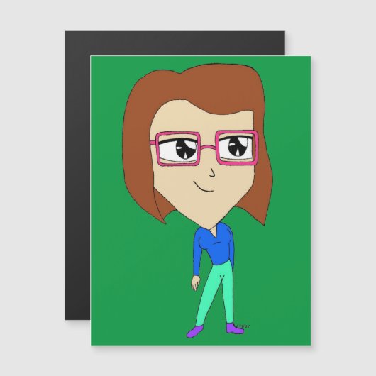 Chibi Magnetkarte (Vorne/Hinten)