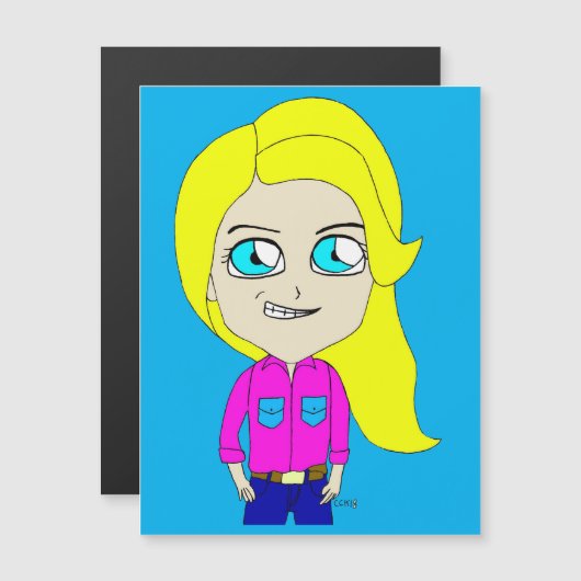 Chibi Magnetkarte (Vorne/Hinten)