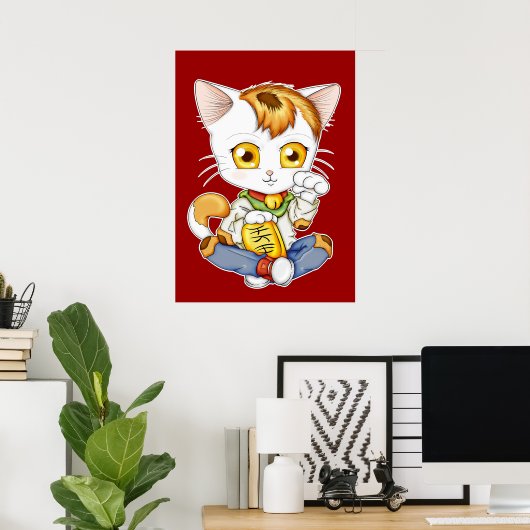 Chibi Maneki Neko Poster (Heimbüro)