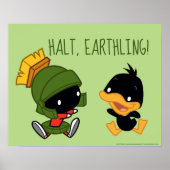 Chibi MARVIN THE MARTIAN™ & DAFFY DUCK™ Poster (Vorne)