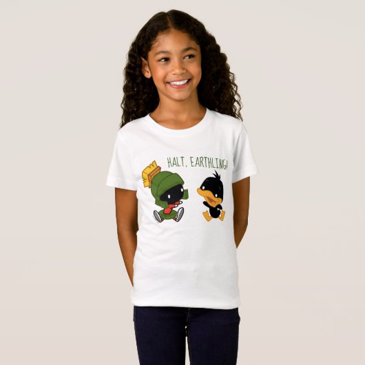 Chibi MARVIN THE MARTIAN™ & DAFFY DUCK™ T-Shirt (Vorne ganz)