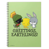 Chibi MARVIN THE MARTIAN™, TWEETY™ & BUGS BUNNY™ Notizblock (Vorderseite)