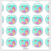 Chibi Mermaids (Blatt) Konturaufkleber Aufkleber (Blatt)