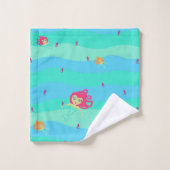 Chibi Mermaids & Seepferde Handtuchhandtuch Set (Waschlappen)