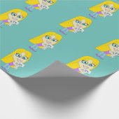 Chibi mit einem Jungtier Geschenkpapier (Ecke)
