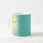 Chibi mit einem Jungtier Kaffeetasse (Vorderseite Links)