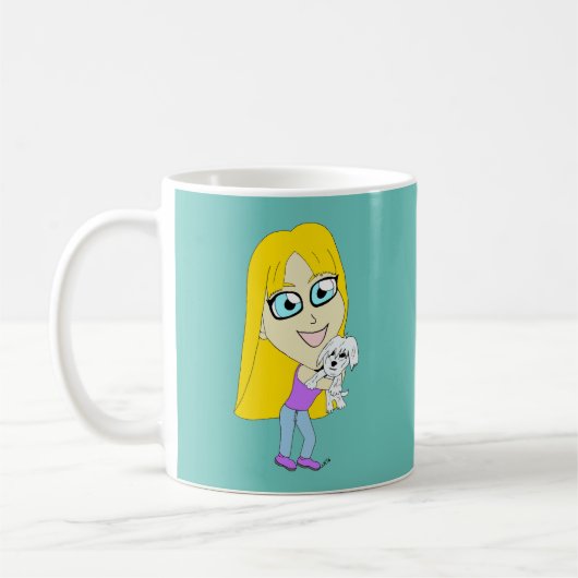 Chibi mit einem Jungtier Kaffeetasse (Links)