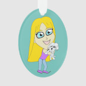 Chibi mit einem Jungtier Ornament (Vorderseite)