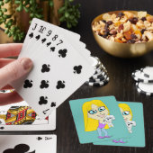 Chibi mit einem Welpen Spielkarten (In Situ)