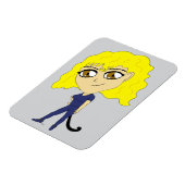 Chibi mit einer Katze wie Schwanz Magnet (Linke Seite)