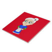 Chibi Mrs. Claus blue Anzug Fliese (Seite)