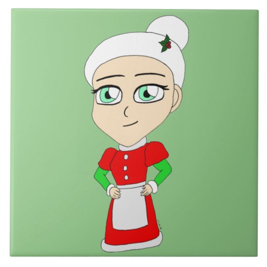 chibi mrs claus fliese (Vorderseite)