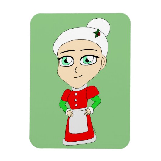 chibi mrs claus magnet (Vertikal)
