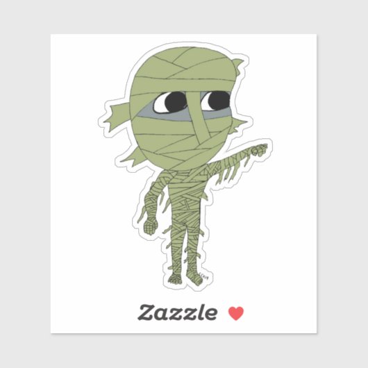 Chibi-Mumie Aufkleber (Blatt)