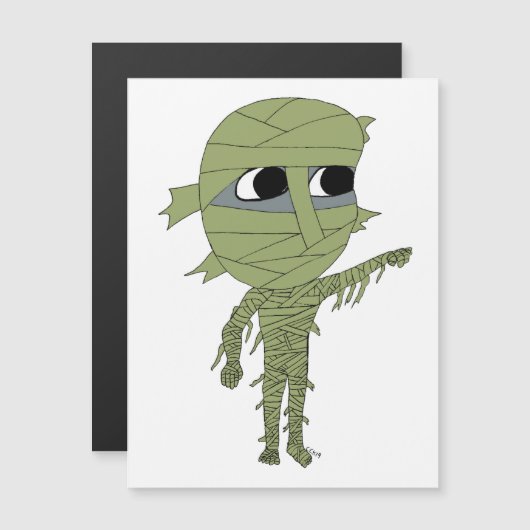 Chibi-Mumie Magnetkarte (Vorne/Hinten)