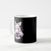 Chibi Neko Gothic Lolita Kaffeetasse (Vorderseite Links)