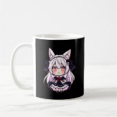 Chibi Neko Gothic Lolita Kaffeetasse (Links)