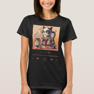 Chibi Neko im traditionellen Kimono-Stil T-Shirt