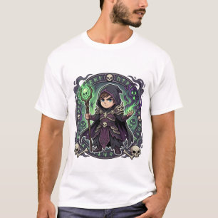 Chibi Nekromant Darkler Magier Weg des Zauberers  T-Shirt
