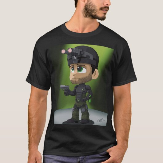 Chibi Night‑Ops Stealth Operative  T-Shirt (Vorderseite)