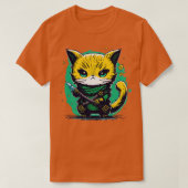 Chibi ninja Munchkin cat T-Shirt (Design vorne)