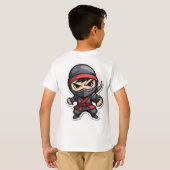 Chibi Ninja Warrior Cartoon - Kampfkünste von Fier T-Shirt (Schwarz voll)