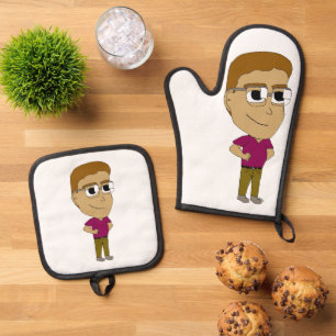 Chibi Ofenhandschuh & Topflappen-Set