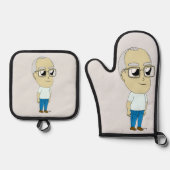 Chibi Ofenhandschuh & Topflappen-Set (Vorderseite)