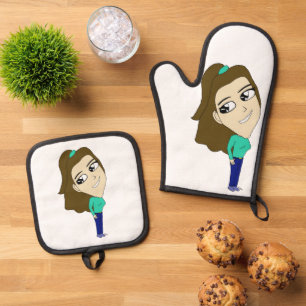 Chibi Ofenhandschuh & Topflappen-Set