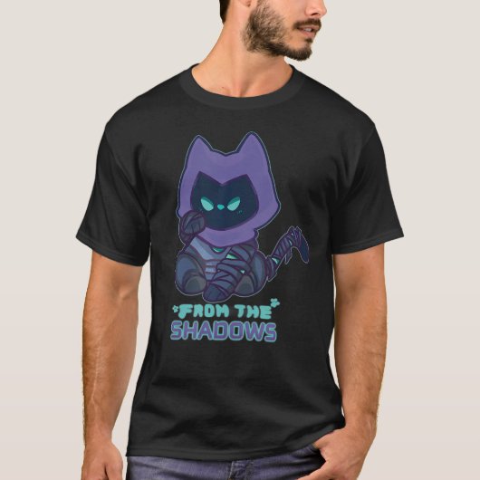 Chibi Omen Cat Valorant Gaming Niedlich T-Shirt (Vorderseite)