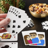 Chibi-Paar Spielkarten (In Situ)