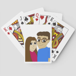 Chibi-Paar Spielkarten